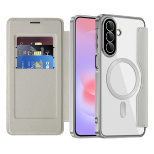 Étui de téléphone à clapet de style professionnel de luxe, avec ligne CD, aimant puissant, en cuir PU, pour A27 A57 A37 5G/S26 S25 S24 S23 <span class=keywords><strong>S22</strong></span> - Product Image 3