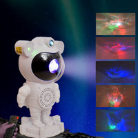 Mini proyector LED moderno RGB Nebula Star & Robot Night Light Sensor Control Touch Power Generation para uso en dormitorio o habitación
