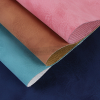 Cuir synthétique nubuck bicolore décoratif élastique pour boîtes à bijoux, sacs à main, trousses de maquillage, étuis de téléphone, bagages de voiture