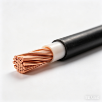 Câble électrique 26/35 kV isolé XLPE, conducteur en cuivre 1*0,5 mm 3 brins, gaine extérieure en PVC, fabriqué en Chine