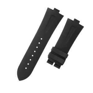Correas de Reloj de 8 mm para Hombre, Correa de Reloj de Caucho FKM para <span class=keywords><strong>Vacheron</strong></span> <span class=keywords><strong>Constantin</strong></span> P47040 47450 49150 - Product Image 1