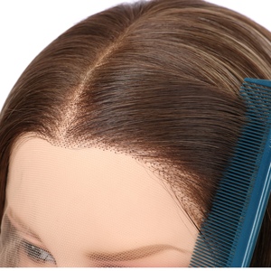 Venta de Fábrica: Pelucas de Cabello Humano Virgen Chino con Frente de Encaje, Base Transparente, Largas, Tallas Pequeñas y Grandes, 150% de Densidad - Product Image 6