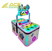 ACS Nouveau Modèle en Promotion Machine d'Arcade Gacha Deluxe à Monnayeur Double Whack-a-Mole en Acier Inoxydable Anglais Enfants Parents-Enfants