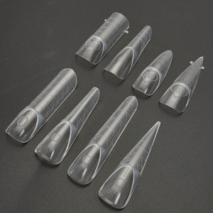Plantillas de Uñas Francesas Fáciles de Usar, Herramienta Dual para Extensión de Uñas, Logotipo Personalizado, Plantillas Dobles para Uñas Francesas, Diseño Almendrado - Product Image 3