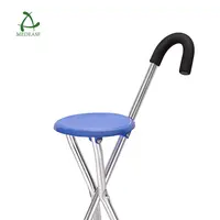 Walking Cane Seat Chair with Three Legs