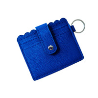 20250Dompet Kartu Bisnis Wanita Populer Unisex Tipis Mini Bahan Kulit PU Gantungan Kunci ATM - Dompet ID & Kartu Kredit Pria Modis