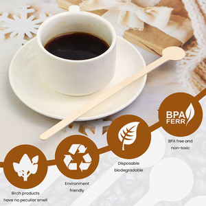 Grosir Pabrik langsung kustom Biodegradable Birch tongkat pengaduk kayu untuk kopi Modern & teh susu - Product Image 5