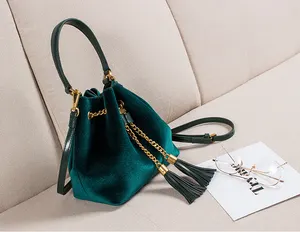 Mini Sac a Main En Velour Luxury Velvet Handbags Fashion Clutches Shoulder Drawstring Handbag Velvet Tote Bags