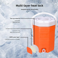 Glacière isotherme commerciale multifonction portable moderne 9L personnalisée, légère, en HDPE+PU, avec poignée supérieure et base