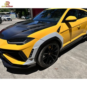 1016 Style Dry Carbon Fiber Body Kit Front Lip Rear <b>Diffuser</b> Spoiler Fender Hood Auto <b>Car</b> Parts for Lambo URUS S 2018-2019 - Product Image 4