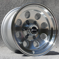 Jantes en alliage pour camion X-RIMS 15x10, 5x114.3 5x139.7 6x114.3 6x139.7, aluminium coulé concave poli, pour remplacement des jantes Toyota Hilux