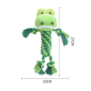 Jouet à mâcher pour chien en corde douce et pelucheuse, design animal, écologique, pour le nettoyage des dents des grands chiots, activités de plein air - Product Image 3