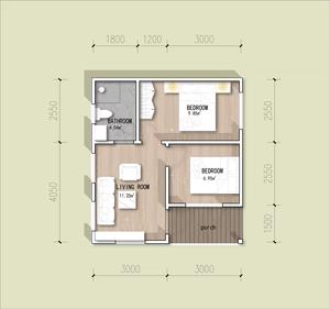 Kit de maisonnette préfabriquée en acier, 2-3 chambres, <span class=keywords><strong>maison</strong></span> modulaire avec options d'isolation et de bardage pour <span class=keywords><strong>location</strong></span> en zone résidentielle - Product Image 5