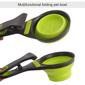 Mangkuk Makan Anjing Lipat Silikon Portabel untuk Perlengkapan Hewan Peliharaan Mangkuk Anjing Kecil Sedang Aksesoris Hewan Peliharaan - Product Image 5