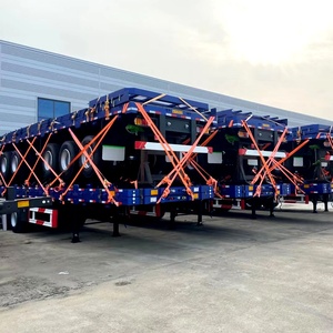 Nuevo Semirremolque de Plataforma Plana de 3 o 4 Ejes para Transporte de Carga, Contenedores de 20, 40 y 50 Pies, Precio de Venta - Product Image 4