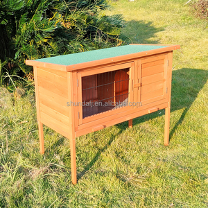 SDR010 Luxury Eco-Friendly Pet House with Wood & Roof Print Pattern for <b>Small</b> Animals-All Seasons - Product Image 2