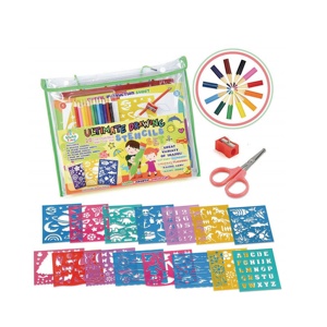 Kustom stensil alfabet desain Template stensil Anda sendiri PP lukisan plastik Kit pendidikan menggambar Set untuk anak-anak - Product Image 2