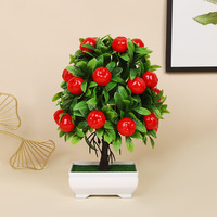 Hete Verkoop Huisdecoratie Groene Plant Kunstmatig Gepotte Kunstfruit Potje