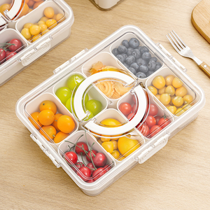 Caja de almacenamiento de alimentos portátil CityLife <span class=keywords><strong>con</strong></span> compartimento refrigerador congelador y organizador lateral para almacenamiento de subpaquetes - Product Image 1