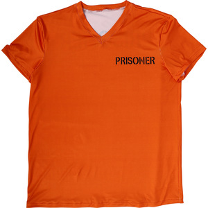 Disfraz de prisionero, conjunto de uniforme naranja, material de poliéster para juegos de rol, disfraz de Halloween - Product Image 3