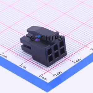794617-6 Housing (Wire-to-Board / Wire-to-Wire) P=3mm Connector ( Jack Structure: 2x3P )( Pitch: 3mm )( Row Spacing: 3mm ) - Product Image 1