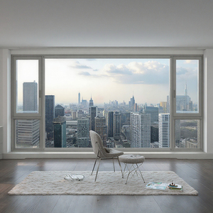 Hiện đại chống cháy nhôm đôi kính cách nhiệt cách âm kính cường lực trượt cửa sổ cho phòng tắm - Product Image 2