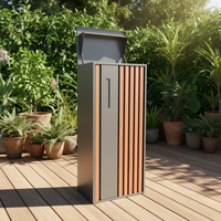 Boîte aux lettres moderne et écologique en acier galvanisé, à poser au sol, pour colis et courrier, idéale pour les appartements – Boîtes aux lettres tout-en-un pour livraisons express