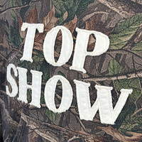 Sweat-shirt boxy en coton épais French Terry avec appliqué personnalisé, motif camouflage Real Tree, pour homme