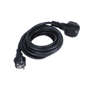 ปลั๊กพร้อมเต้ารับ 1 ช่อง สายเคเบิล PVC กันน้ำ IP44 230V สายดินมาตรฐาน สำหรับใช้งานกลางแจ้ง - Product Image 1