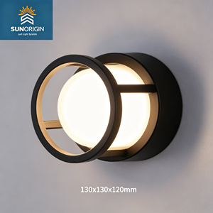 Lampe murale extérieure étanche IP65, décoration moderne, applique murale pour porche, couloir, applique murale extérieure en plastique - Product Image 2
