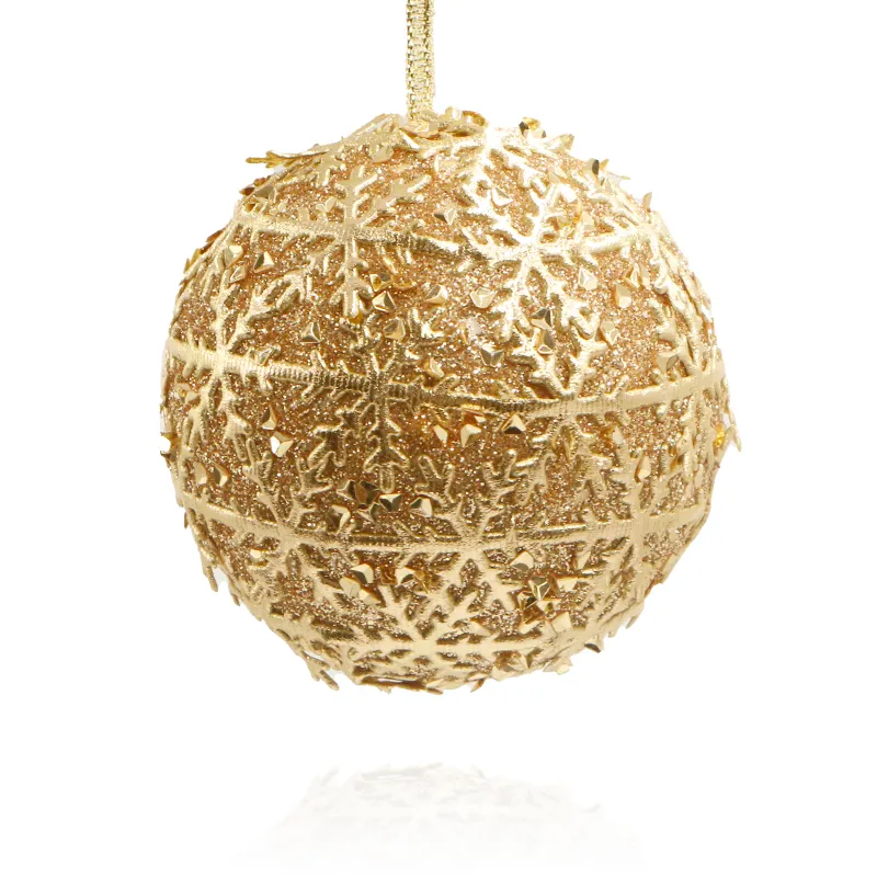 New Custom Shatterproof Tree Ornaments Baubles Christmas Balls For DIY Glitter Gold Ball Tree Hanging Xmas Decoration