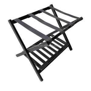 H042 Rắn Gỗ Gấp Hành Lý Đứng Khách Sạn Kệ Giày Bền 100-150 Lbs Khả Năng Chịu Tải Cho Khách Sạn Cung Cấp Nhà Máy - Product Image 4