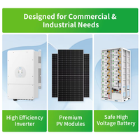 Sistema de Energía Solar Híbrido Fuera de la Red de 20kW, 30kW, 50kW, con Batería de Litio MPPT, para Independencia Energética Residencial en el Hogar