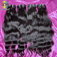 Cabello Humano Natural Sin Procesar de Camboya, Cabello Indio Crudo con Cutícula Alineada, Cabello Vietnamita Original, Extensiones de Cabello Humano en Paquetes, Yaki