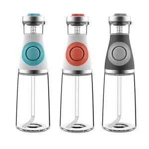 Nieuwe Glazen Gemeten Fles Voor Olijfolie En Azijn Dispenser Voor Keuken Koken Bulk