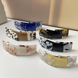 Pinza para el pelo de acetato de 8 cm, hecha a mano, nuevo estilo coreano, lazo retorcido, estampado de leopardo, elegante y con clase, accesorio para el pelo para mamá - Product Image 2