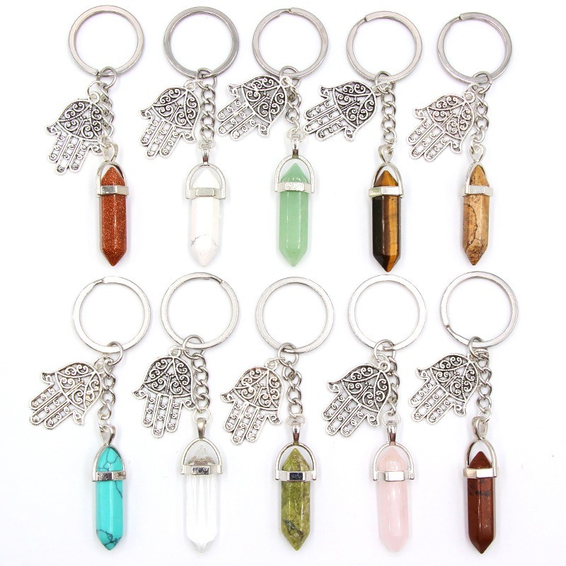 Hamsa Hand Evil Eye Keychain Charm
