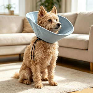 Collier de protection pour chien après chirurgie, collier de récupération pour animaux de compagnie, collier souple en tissu pour chats, collier éлизабетанский en tissu doux pour petits animaux - Product Image 4