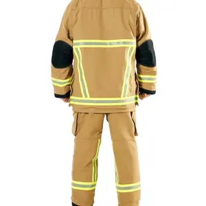 Orange Three layer fire suit racing fire resistant suit set fire suits uniform hot sale