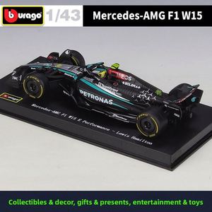 Modèle de voiture de course Formule 1 en alliage moulé sous pression 1:43 2024, style F1, véhicule à roues ouvertes, avec vitrine en acrylique, objet de collection, vente en gros - Product Image 4