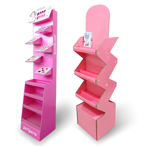 Tùy chỉnh có thể gập lại các tông uống pop-up kệ trưng bày bán lẻ rượu vang chai nước giải khát đứng sóng pop-up hiển thị trung tâm mua sắm - Product Image 5