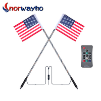 Látigo de luces Led RGB, látigo, Bandera de antena para ATV, UTV, todoterreno, látigo de baile multicolor