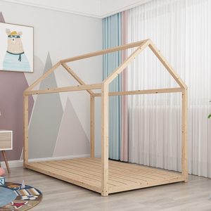 Wooden Tree House <b>Bed</b> in Children <b>Bed</b> Baby Room Furniture - Product Image 4