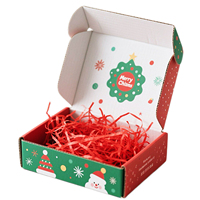 Boîtes cadeaux de Noël en carton ondulé, gaufrage, taille personnalisée, boîtes rigides, matériaux recyclés, avion