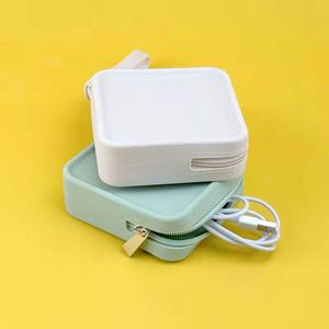Everyday Travel Organizer <b>Square</b> Silicone Pouch Bag for Lipstick <b>Keys</b> ID Cards Perfume Feminine Care Bathroom Storage Solution - Product Image 4
