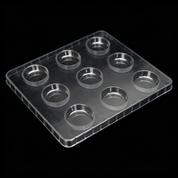 Op maat gemaakte luxe voedselveilige PP blisterverpakking, recyclebaar, 0,3 mm dik, voor chocoladesnacks, voor aangepast merk