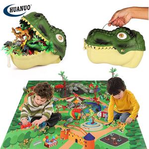 Jouets de dinosaures pour enfants, figurines, ensemble de <span class=keywords><strong>jeu</strong></span> avec tapis d'activités, boîte de rangement pour <span class=keywords><strong>t</strong></span>ête de <span class=keywords><strong>T</strong></span>-<span class=keywords><strong>Rex</strong></span>, jouets de dinosaures - Product Image 4