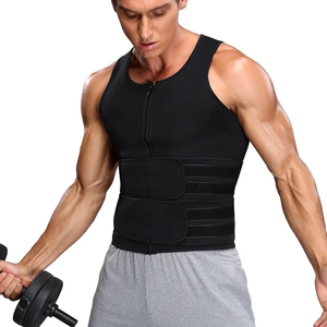 Gilet de sauna à double ceinture pour homme, corset, haut pour l'abdomen, vêtements de fitness amincissants - Product Image 5