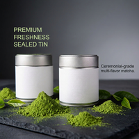 Boîte hermétique de thé vert matcha en poudre, fraîcheur garantie, thé instantané