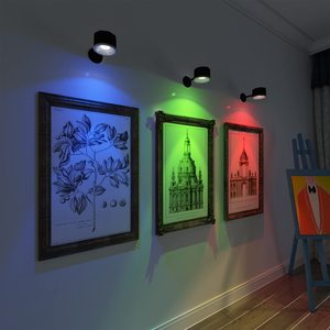 Applique murale d'intérieur sans fil Type-C rechargeable rotatif 16 <span class=keywords><strong>couleurs</strong></span> Rgb à intensité variable avec télécommande - Product Image 6